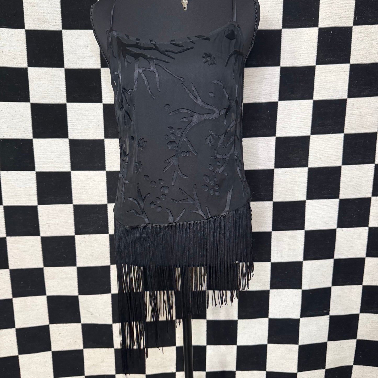 ASYMMETRICAL FRINGE TOP