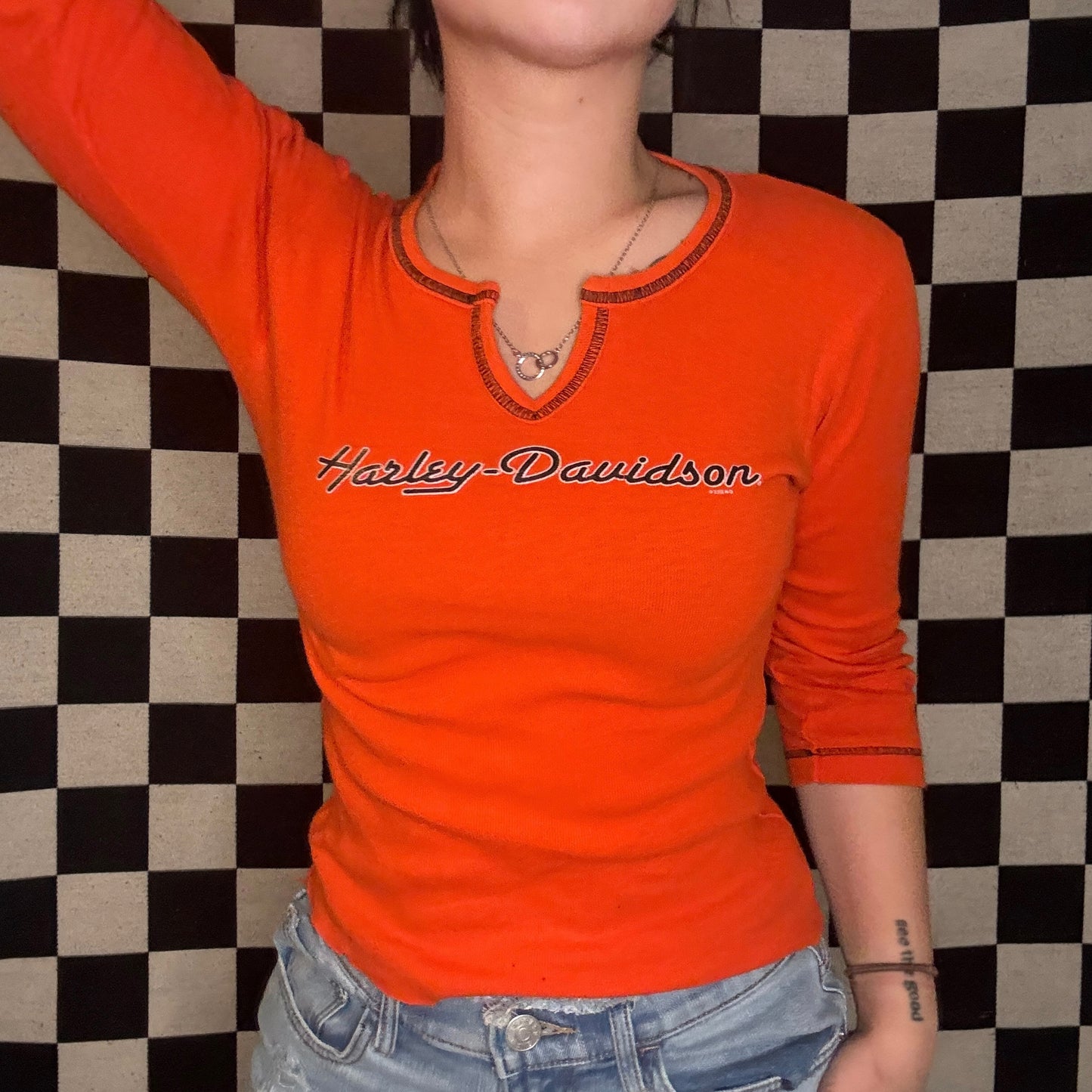 Orange Harley Tee