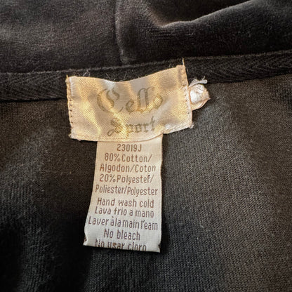 BLACK SWEATSUIT TOP