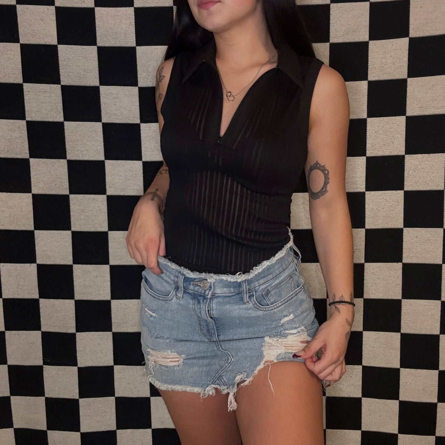 SHEER TENNIS SHIRT