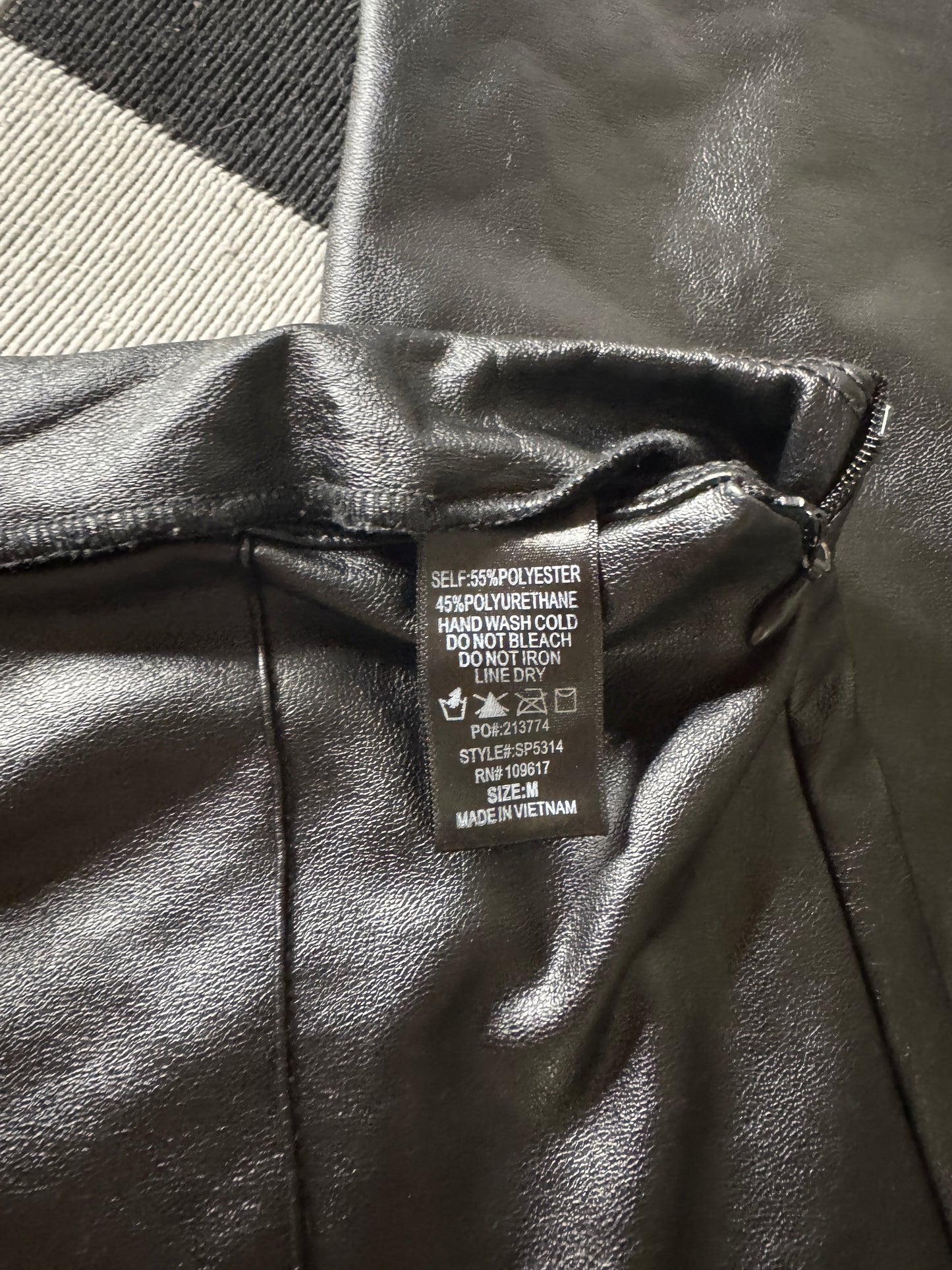 High waisted Leather pants