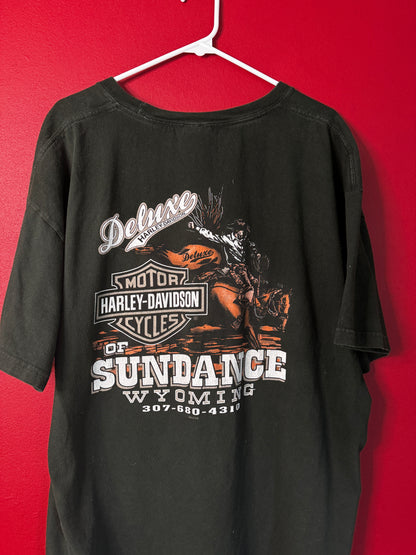 DELUXE GREEN HARLEY TEE